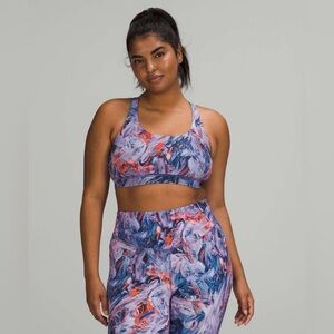 Lululemon Athletica Energy Bra Medium Support Atmospheric Purple Multi 4